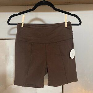 Brown NIA Yoga Shorts NWT NEW WOMEN’S Size Small